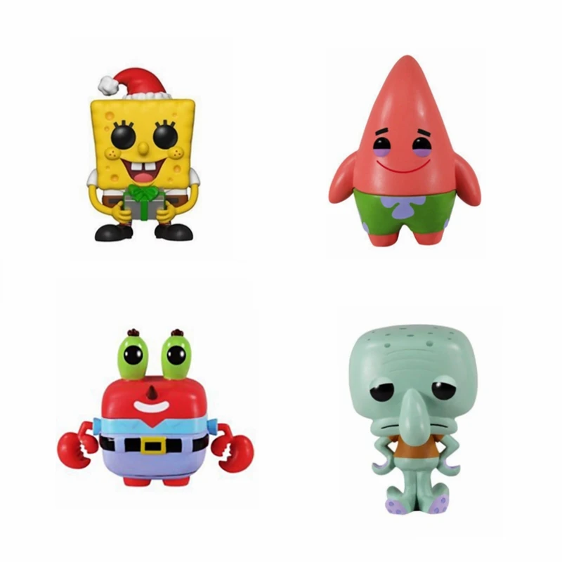 Сквидвард Патрик мистер крабс ПВХ фигурка Коллекционная модель игрушки для