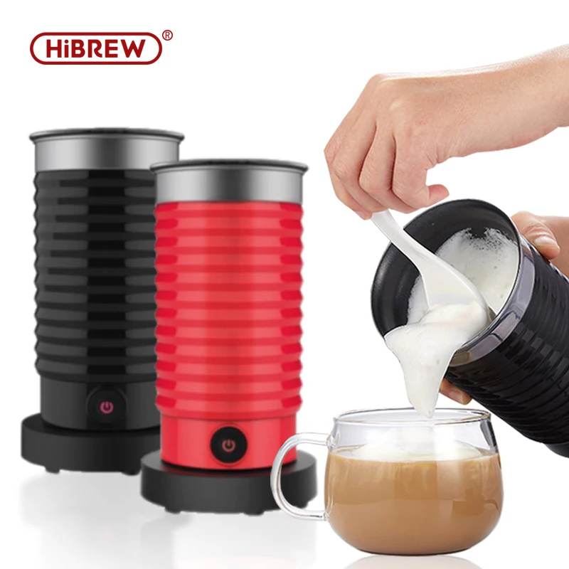Permalink to HiBREW Milk Frother Frothing Foarmer Cold/Hot Latte Cappuccino Chocolate fully automatic Milk Warmer Cool Touch M2