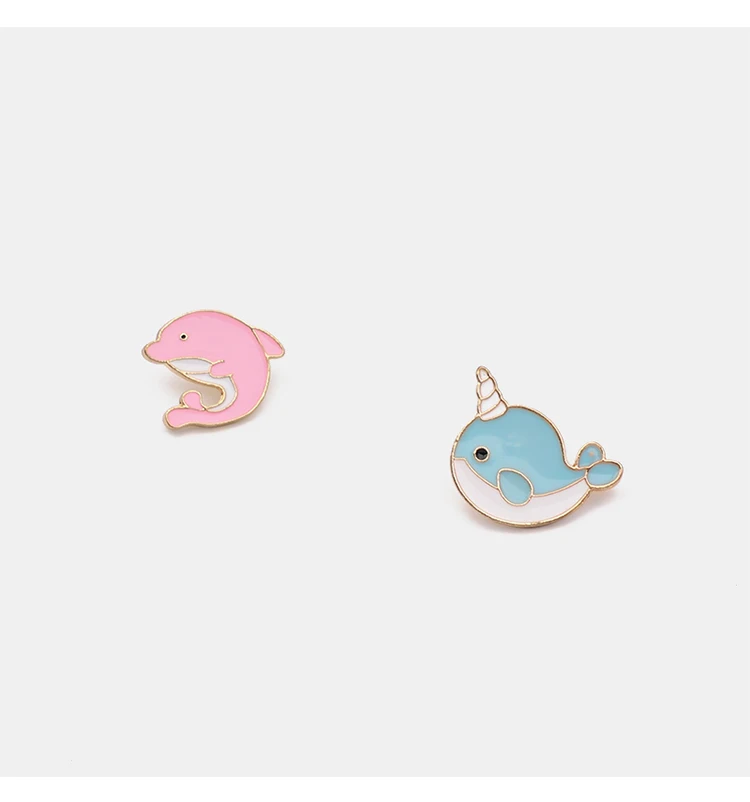 Cute Pin Whale Hard Enamel Pin Lapel Pin Brooches Badges