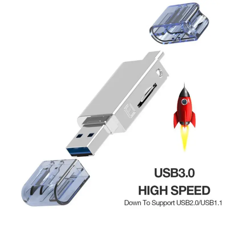 Топ 2-в-1 кард-ридер адаптер Портативный Тип type-C USB 2,0 для нм Nano TF защищенная цифровая Карты памяти и аксессуары для huawei