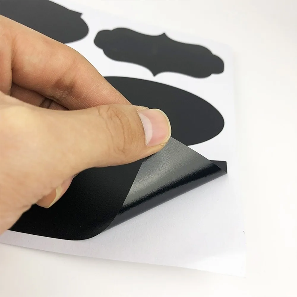6 шт./компл. съемный Водонепроницаемый Стекло бутылочная этикетка Стикеры на каждый день со стирающимися чернилами и записи маленькие наклейки в виде меловой доски Лидер продаж