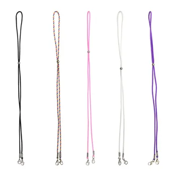 

5 Pieces Mask Holder Hanger Adjustable Length Mask Lanyard Straps For Back Of Head Or Neck With Clips