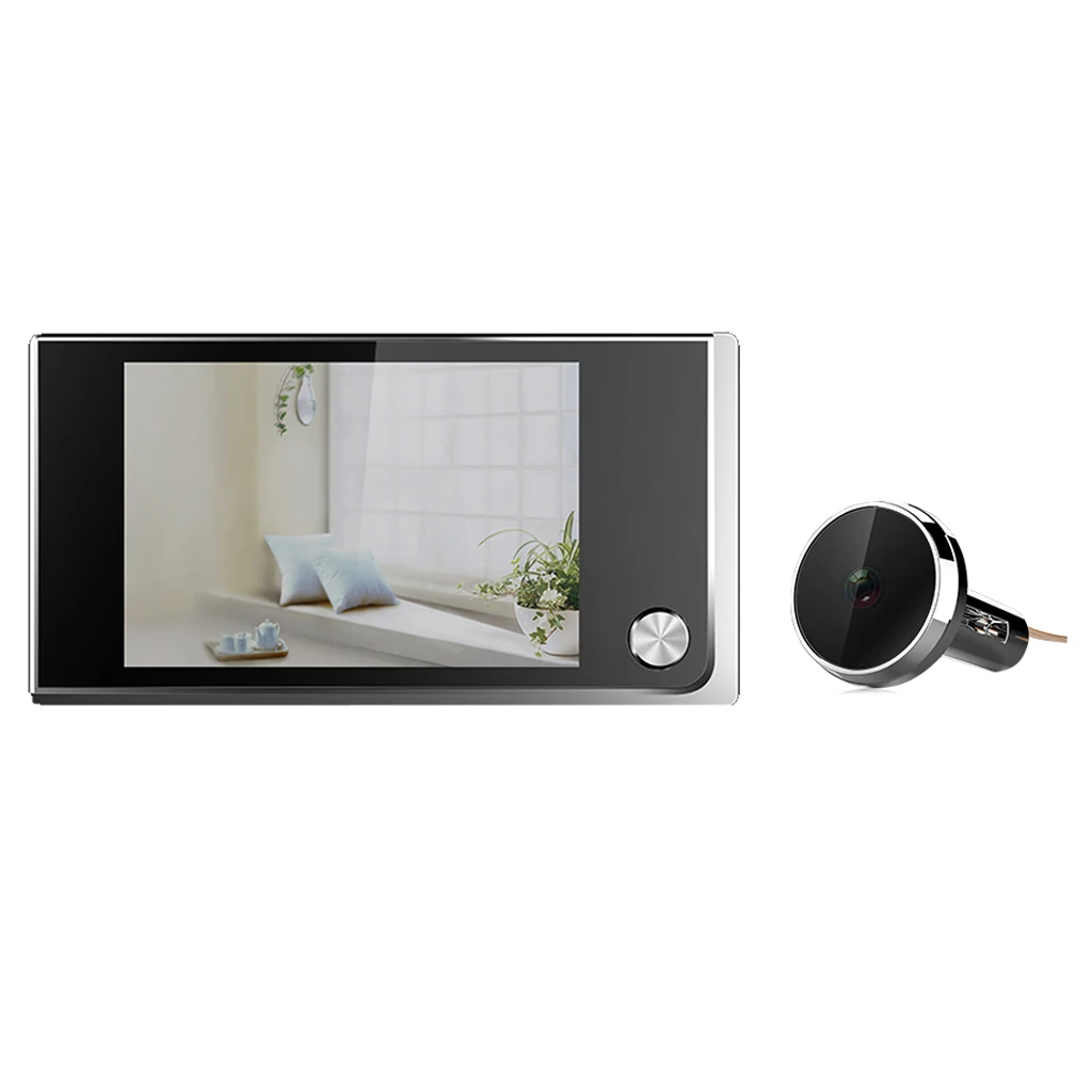digital color LCD peephole viewer door camera cam security monitor visiable, 120 Wide Degree, Fits Door Width 40-100mm