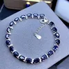 Luxurious Natural  Sapphire Bracelet 2 Ct Natural Blue Sapphire Gemstone Bracelet Solid 925 Sterling Silver Bracelet ► Photo 3/4