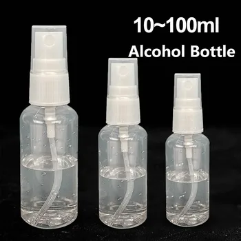 

Portable Transparent Empty Spray Alcohol Bottle 10ml-100ml Refillable Mini Perfume Bottle Cosmetic Container Plastic Travel New