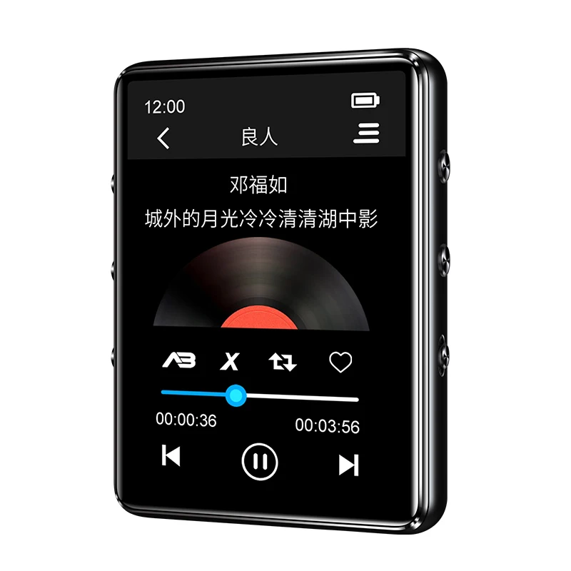 Сенсорный полный экран Bluetooth 5,0 MP3-плеер металлический со встроенным динамиком, электронная книга запись fm-радио