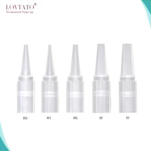 Наконечники для татуировки R1 R3 R5 F5 F7 игольчатые колпачки стерилизованная упаковка Перманентный макияж машина игольчатый колпачок тату принадлежности микроблейдинг