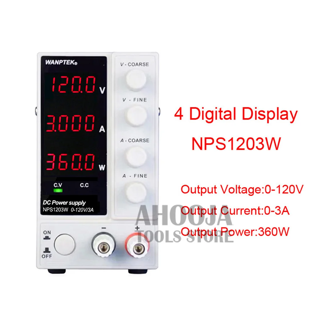 NPS1203W 120V3A Мини светодиодный цифровой дисплей Регулируемый импульсный регулятор постоянного тока источник питания ремонт ноутбука Ремонт для лаборатории