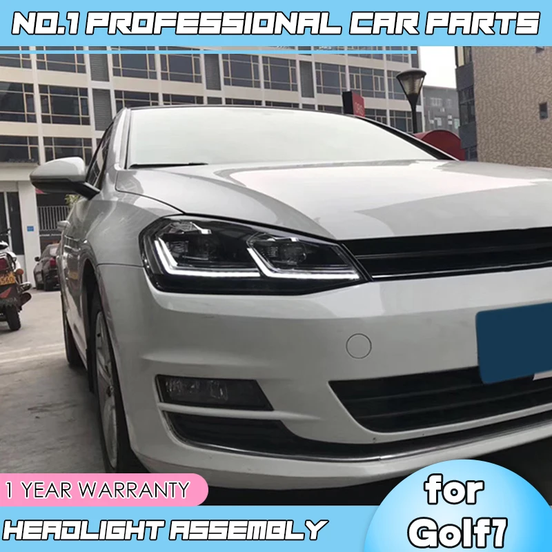 Автомобильные аксессуары для VW Golf 7 фары Golf7 upgrade 5 светодиодный ные 2013 2017 DRL H7 D2H Hid Bi