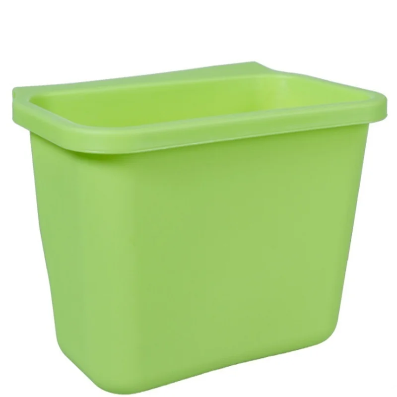 Зеленый 1pcs Creative multi-function can hang kitchen desktop trash can, easy to clean garbage bag kitchen tool assistant zero waste - Цвет: Зеленый
