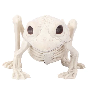 

1pc Halloween Animal Scary Skeleton Props Happy Halloween Spooky Skull Animal Skeleton Frame (Frog)