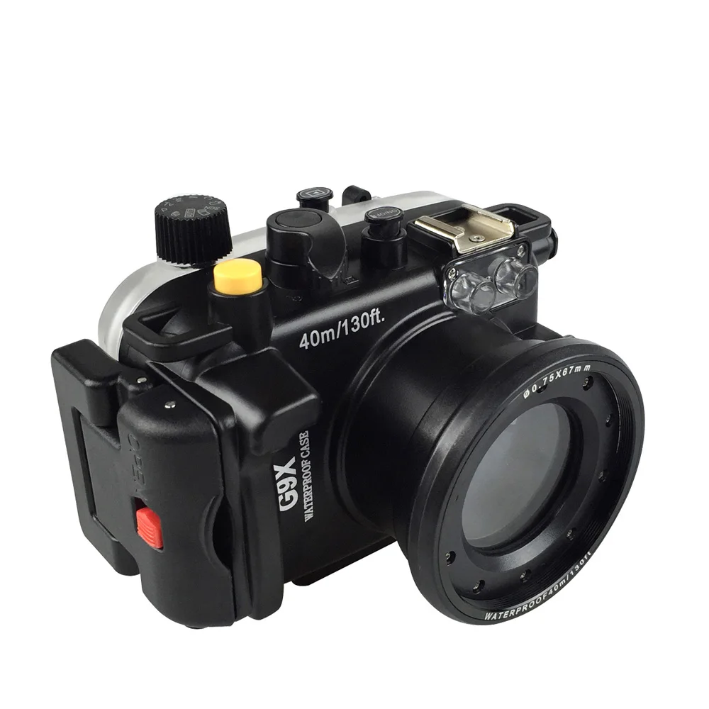 130FT/40M Underwater Depth Diving Case For Canon PowerShot G1X Mark II III G7X II G5X G9X Waterproof Camera Housing Cover Box