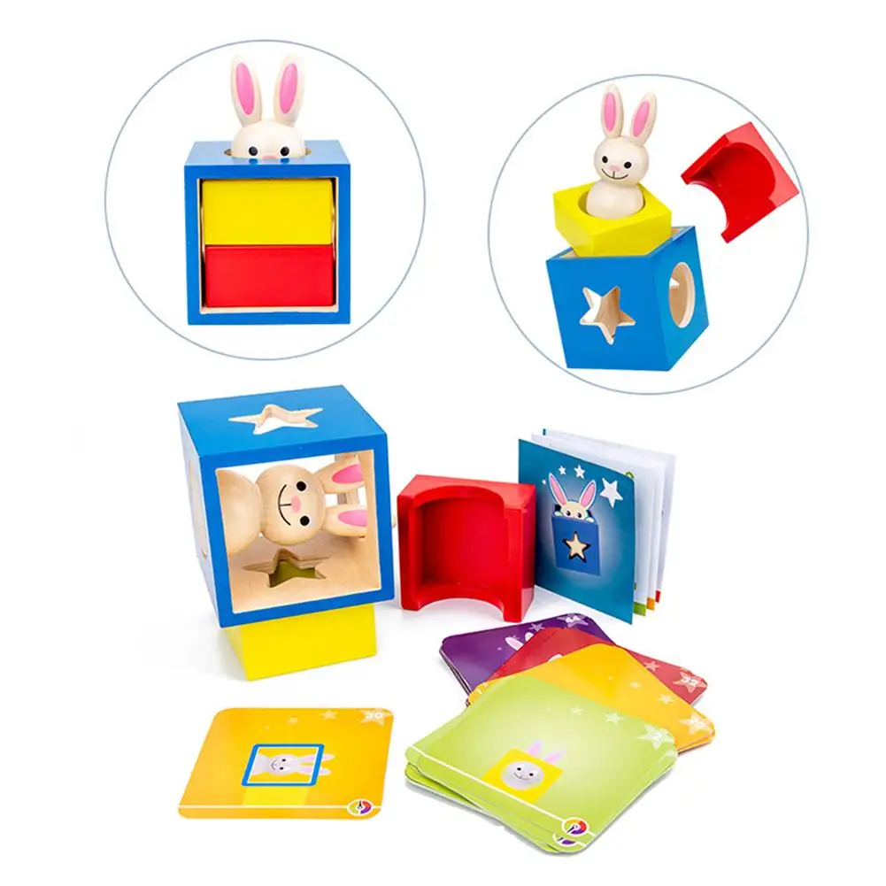 Wooden Magic Box Rabbit Animal Geometric Building Blocks Desktop Game Wooden Puzzles Toy Kids Early Learning Education Toy Gift 5 Wooden Magic Box Rabbit Animal Geometric Building Blocks Desktop Game Wooden Puzzles Toy Kids Early Learning Education Toy Gift 5