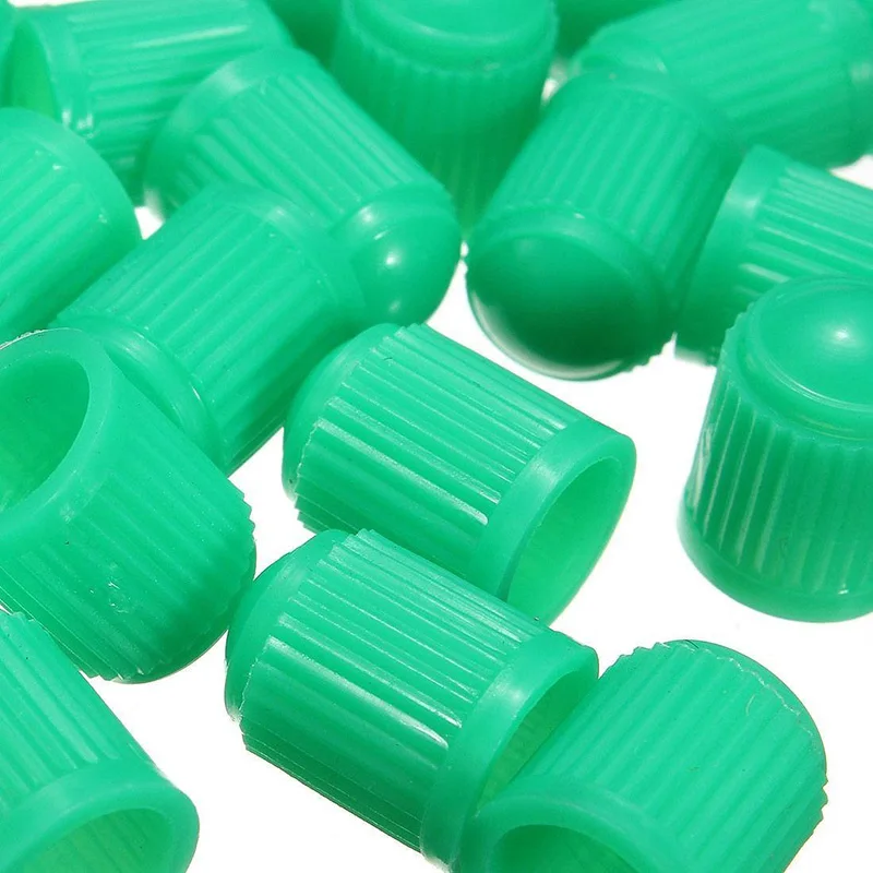 New 100pcs Plastic Valve Caps Tire Cap Valve Cover for Car Motorcycle