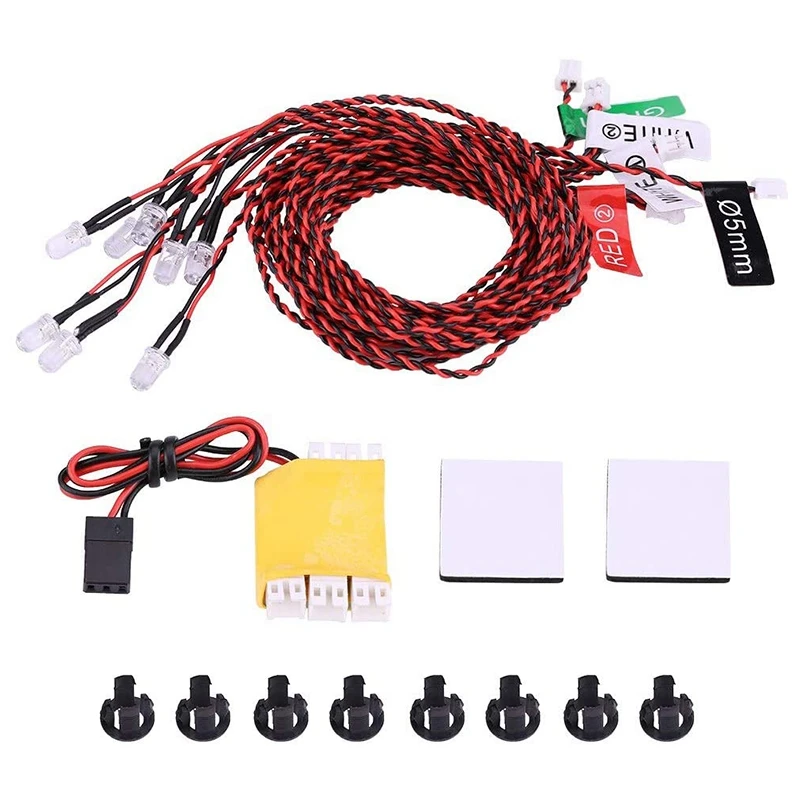 FBIL-RC мигающий светильник 8 Светодиодный ing System Kit имитация s для RC самолета