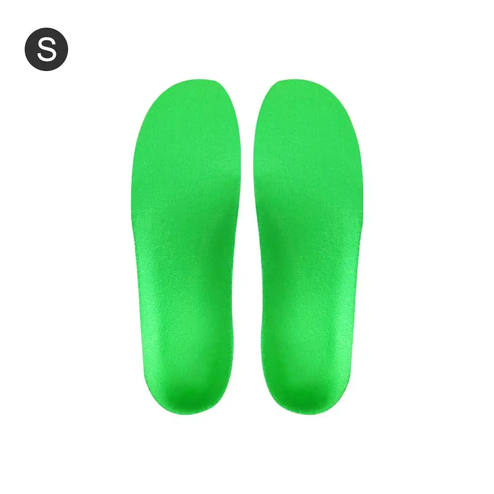 Green S Orthotic Shoes Inserts Sweat Absorbent Breathable High Arch Support Insoles Correction Sports Insole Pads High Elastic Thick Sho - Цвет: Green S