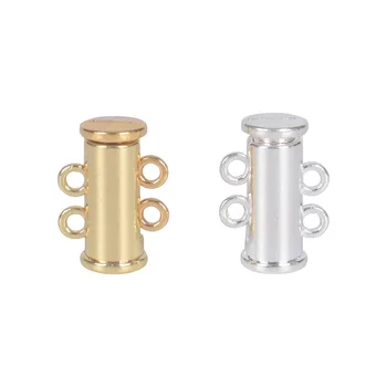 

5Pcs/Lot 2/3/4/5 Rows Strong Magnetic Clasps Connectors For Anklet Necklace Bracelet Making Buckle Hook For Jewelry Finding