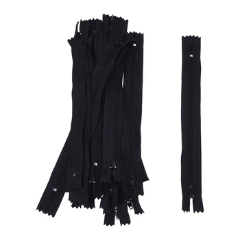 

24 PCS Black Nylon Zipper Wholesale 19cm