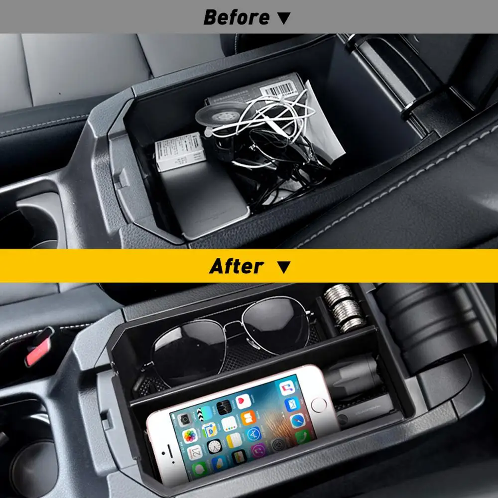 Central Console Storage Pallet Armrest Container Box For Toyota RAV4 2014 2015 2016 2017 2018 Accessories Glove Box Tray Holder