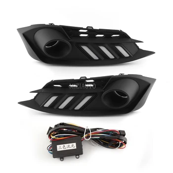 

Car Daytime Running Lights For Honda Civic 10th 2016 2017 2018 Rear Bumper Brake Light Tail light Fog Lamp 1 SETS LED DRL