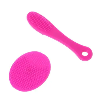 

Massage Facial Exfoliation Cleaning Brush Washing Machine Silicone Facial Cleansing Devices Tools 2Pcs