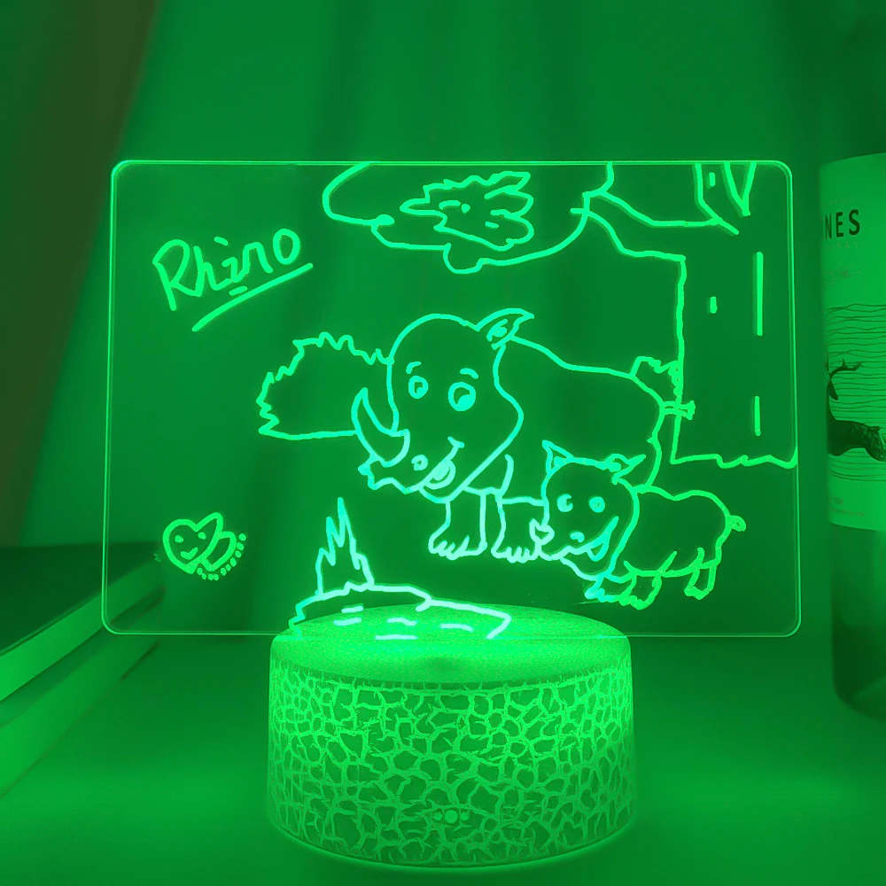 dinosaur night light Dropshipping Note Board Creative Led Night Light USB Message Holiday With Pen Gift For Children Girlfriend Decoration Night LampFeatures: decorative night lights