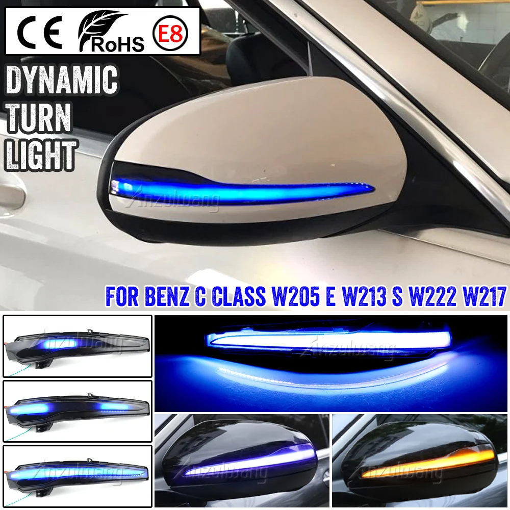 Scroll Led Dynamische Blinker Licht Fur Mercedes Benz C Klasse W205 E W213 S W222 Seite Spiegel Blinklicht Repeater Blinker Signal Lamp Aliexpress