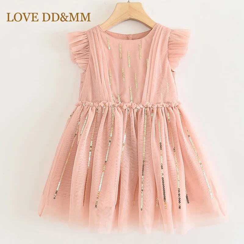 Платья для девочек LOVE DD &amp MM новинка 2022 модное Сетчатое милое платье принцессы с