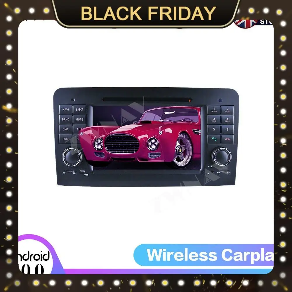 

IPS Android 9.0 CAR DVD player For Mercedes Benz GL ML CLASS W164 ML350 ML500 X164 GL320 2005-2012 GPS navigation stereo radio