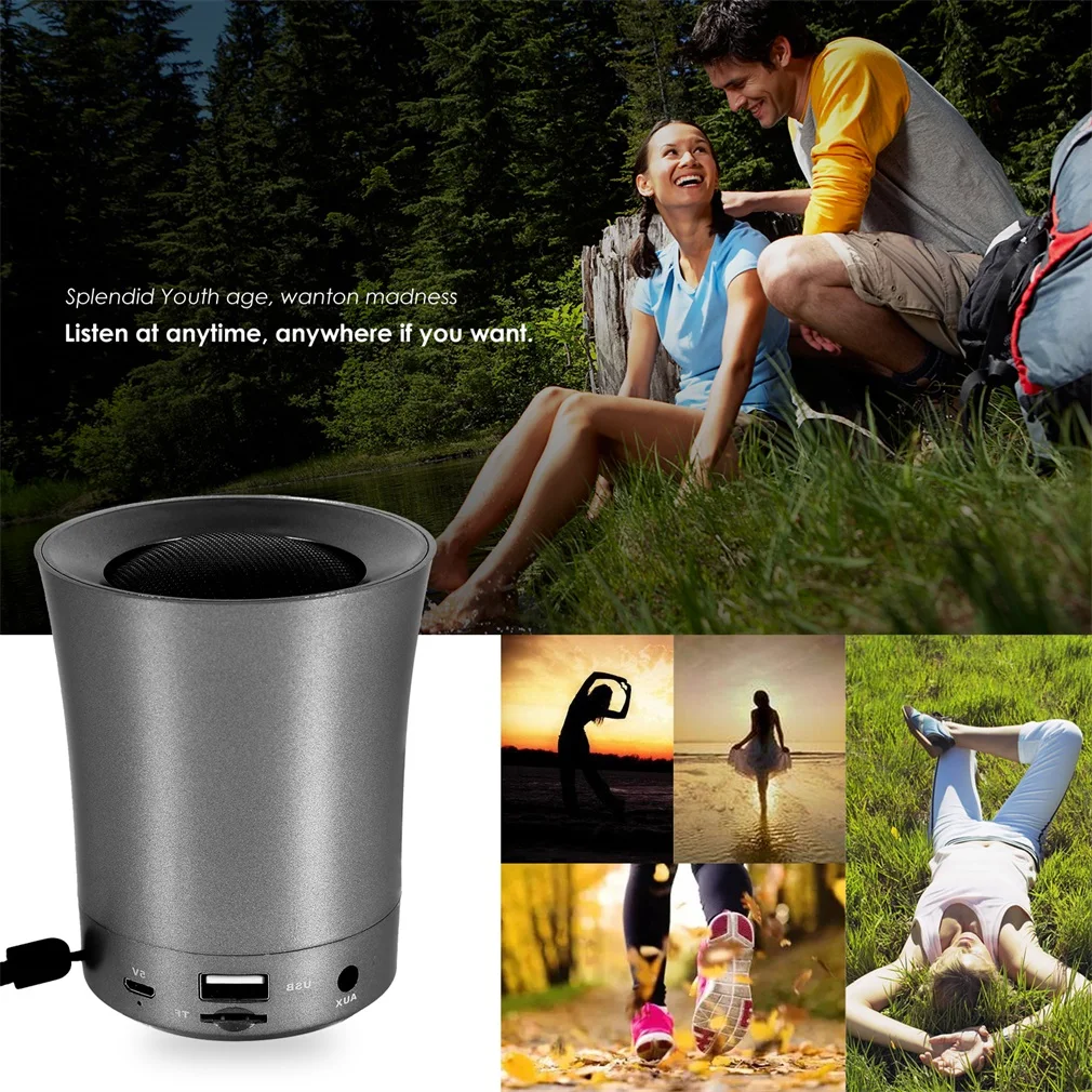 Bluetooth динамик мини беспроводной громкий динамик трещины светодиодный TF USB Сабвуфер bluetooth динамик s mp3 стерео аудио музыкальный плеер Горячая