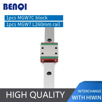 

cnc linear guide MGW7- L 260mm + MGW7C block made in china