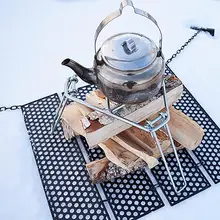 

Cooking Tripod With Foldable Legs Triangle Camping Bonfire Stand Campfire Cooking Accessories Camping Stand Grill For Picnic