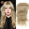 MEIFAN Toupee Clourse Clip in Hair Pieces with Bangs Synthetic Wavy Hair Pieces Curly Hair Natural Hairpiece with Hairpin ► Photo 1/6