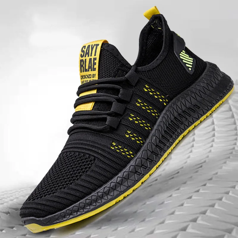 

Fashion Sneakers For Men Air Mesh Tennis Shoes For Men Lightweight Training Sneakers Black Sports Shoes For Men Tenis Masculino