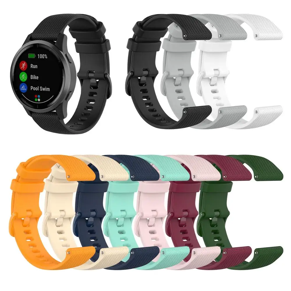 

For Garmin Vivoactive 4 4S Smart Watch Strap Band for Garmin Venu/Vivoactive 3/GarminActive S/GarminMove 3 Luxe Style Watchband