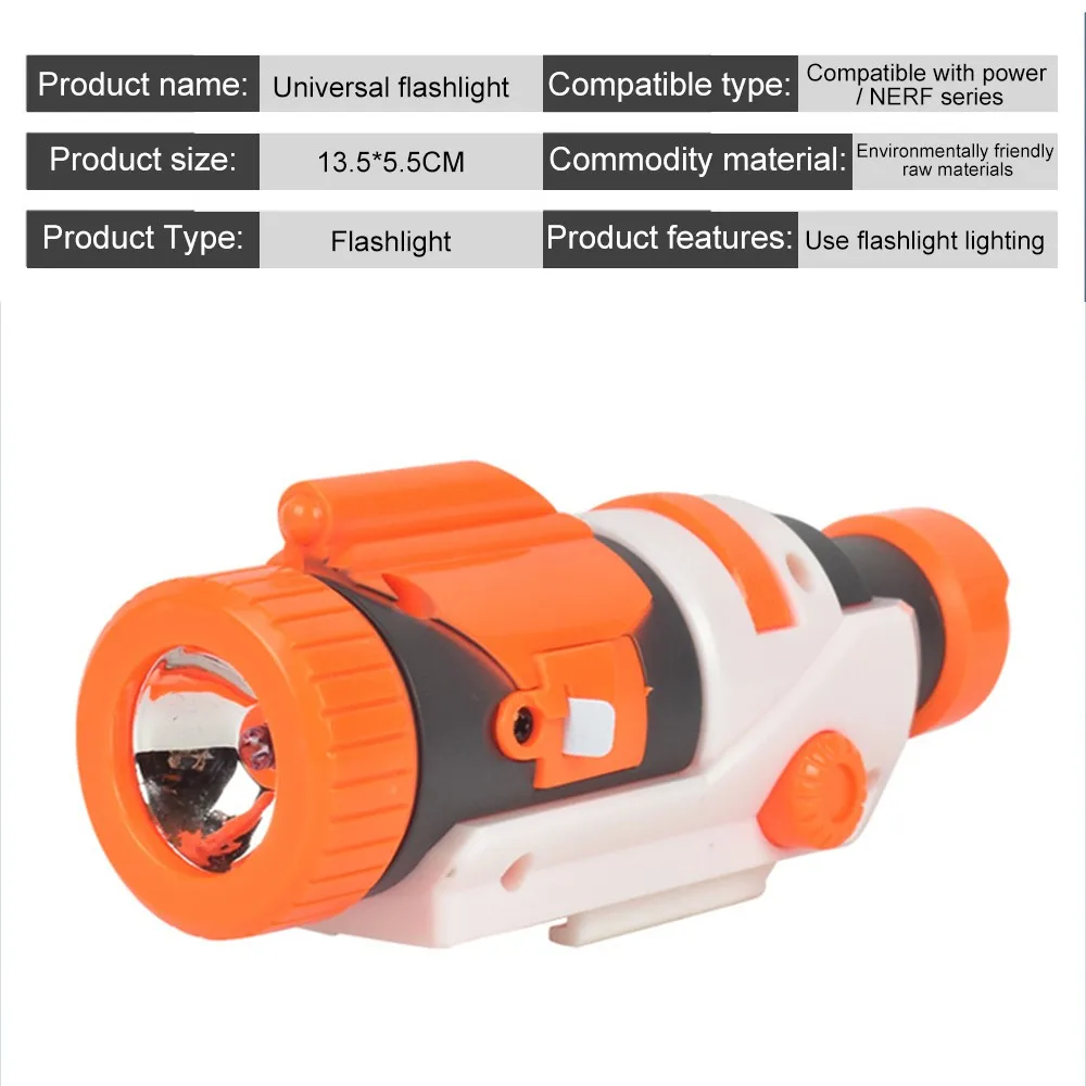 Модифицированная часть тактический фонарь для Nerf Элитной серии Retaliator Rapidstrike для Nerf Modulus регулятор аксессуары для Игрушечного Пистолета