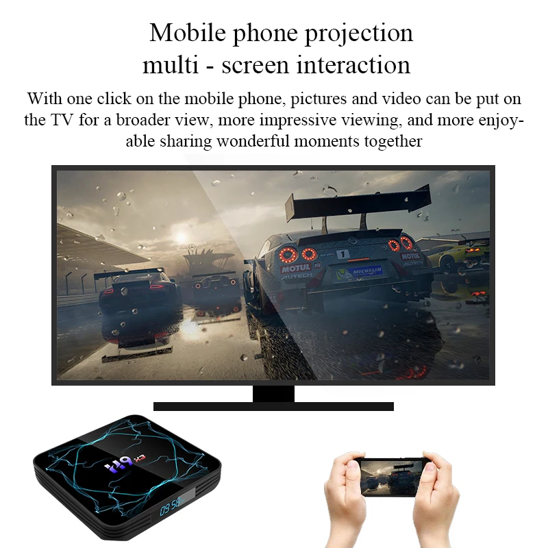 ТВ приставка Amlogic S905X3 Android 9 0 8K H.265 медиаплеер 3D видео 2 4G и 5 8G Wi Fi 4 Гб ОЗУ 32 ГБ 64
