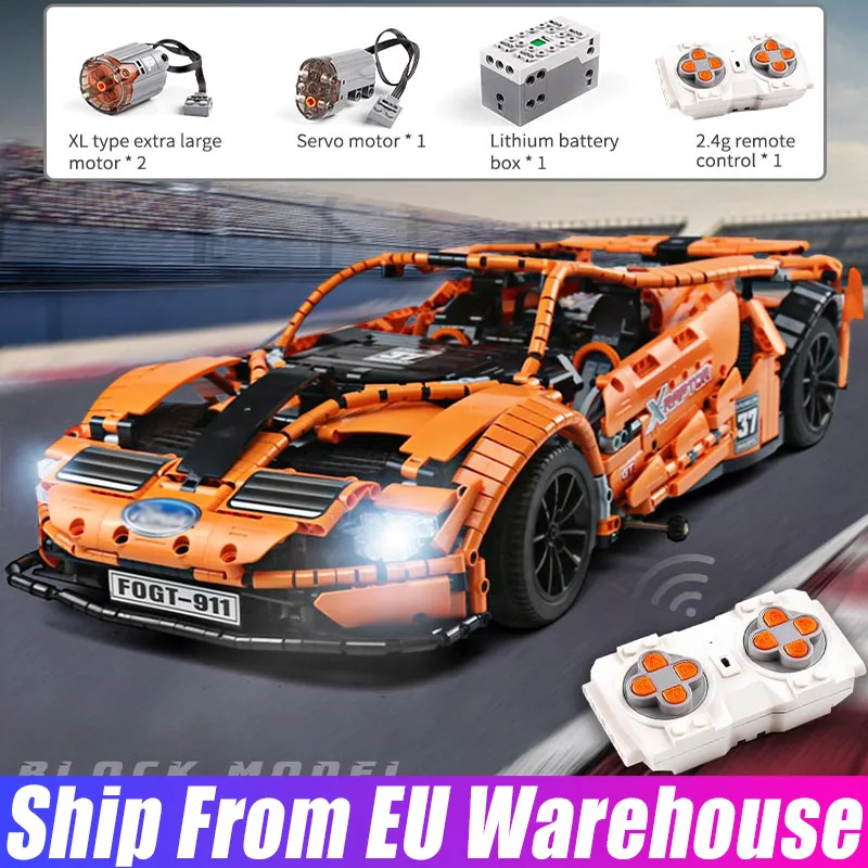 Yeshin MOC Technic Fordsd гоночный автомобиль с моторной мощностью 10792 дистанционным