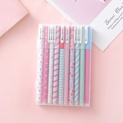 10 unids kawaii flor colorida cancilleria гелевый материал Материал escolar oficina papelerina papelaria canetas coloridas color