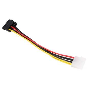 

4Pin IDE Molex to 15Pin Serial ATA SATA Power Adapter Cable Y Splitter Hard Drive Power Supply Cable