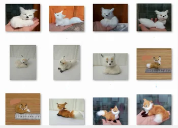

artificial fox hard model polyethylene&furs manmade ornaments handicraft ornament home desktop decoration gift a2199