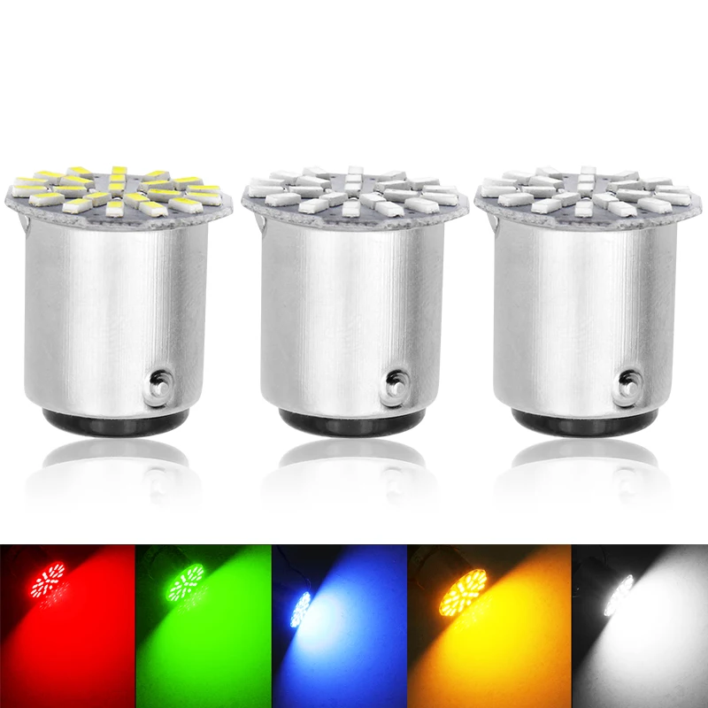 2 шт. 1156 P21W BA15S R10W R5W G18 22 SMD 3014 Светодиодный фонарь для автомобиля дневные ходовые