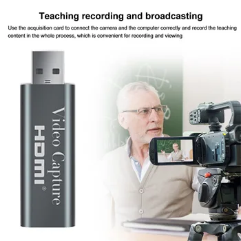 

Broadcasting Loop Out Teaching HD 1080P Game Recording Dongle HDMI Video Card Mini Computer Components Aluminium Alloy