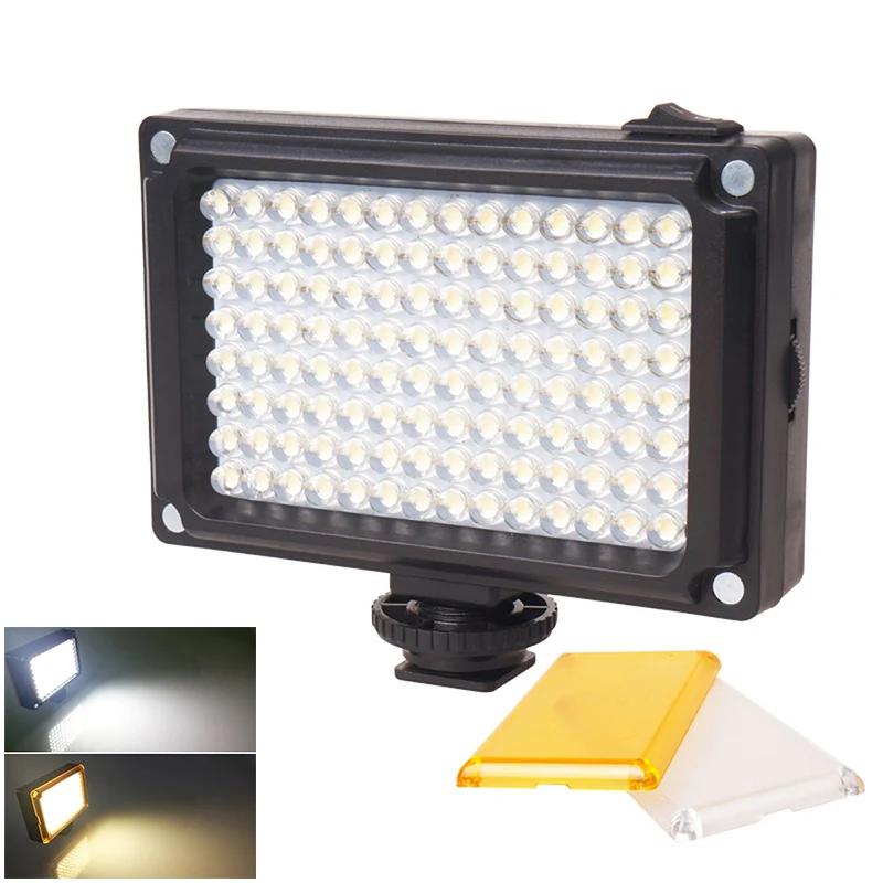 Portable 112 LED Video Light Dimmable Rechargable Panal Lamp for DSLR Camera Wedding Recording GV99