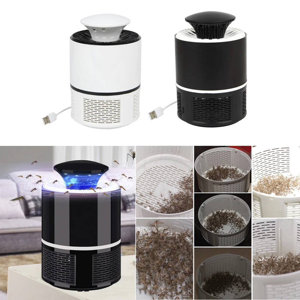 USB Smart Mosquito Killer Insect Fly Inhaler UV LED Lamp Catcher Light No Harmful Chemicals, No Fumes, No Smell, No Sprays