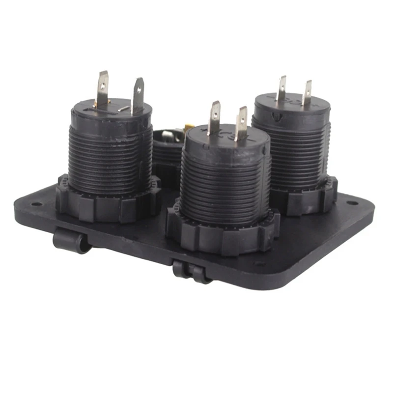 12 V-24 V многофункциональный 4 в 1 автомобиль Зарядное устройство Панель Dual USB Водонепроницаемый Разветвитель Прикуривателя для автомобилей Грузовик Мотоцикл
