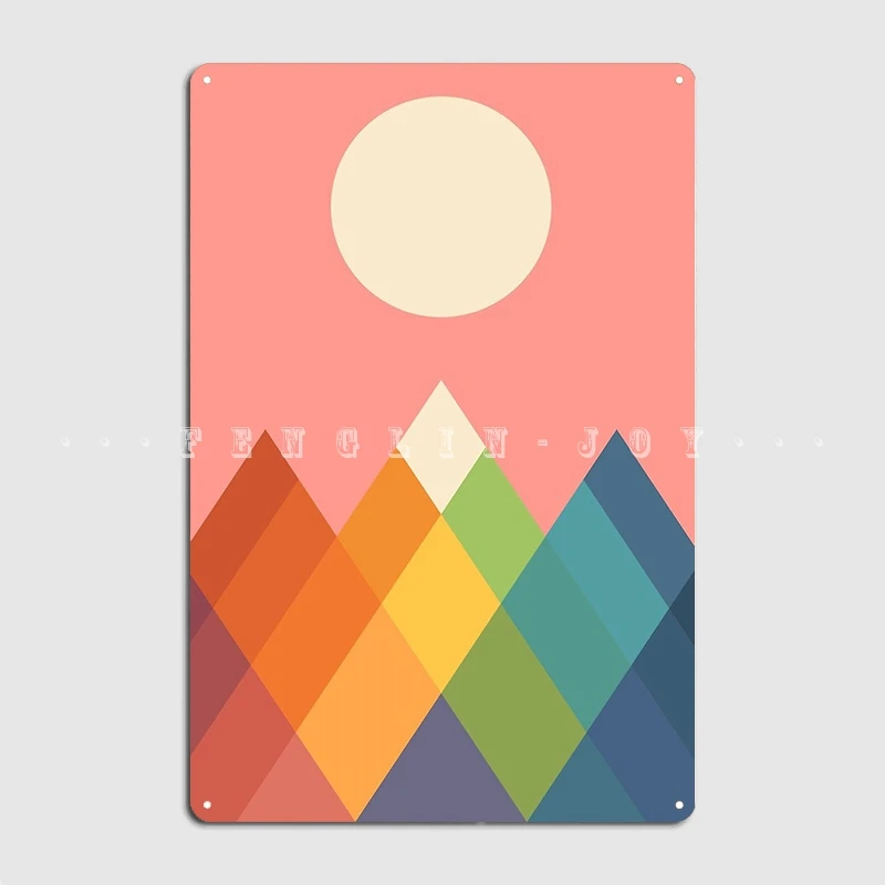 

Металлический знак Радуга пикс Настенная роспись домашний классический Настенный декор жестяной знак плакат