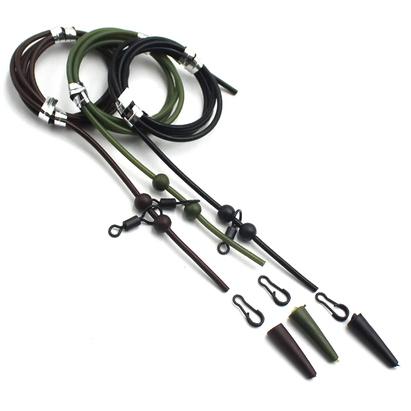 2 Set Carp Fishing Accessories Helicopter Rig Tubing Kit Fishing Rig