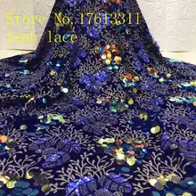 5 ярдов/сумка XC165#6 цветов вышитая расшитая блестками фланелевая ткань с рисунком винограда для свадебного платья