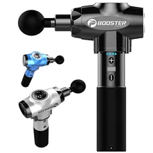 Бустер E 9 уровней Регулируемый фасции пистолет мышцы релаксации массажер низкий уровень шума тренажерный зал высокая частота вибрации ударный массаж